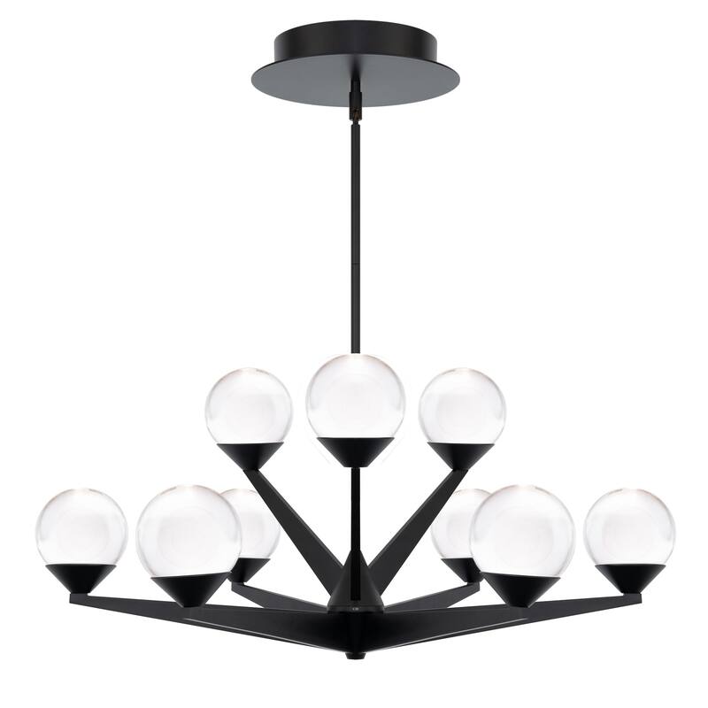 Double Bubble 27in LED 9 Light Chandelier 3000K