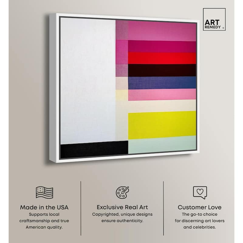 Quadratic Composition Canvas by Art Remedy