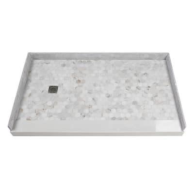 Transolid FPT6036L 60" x 36-1/4" Rectangular Shower Base with Single