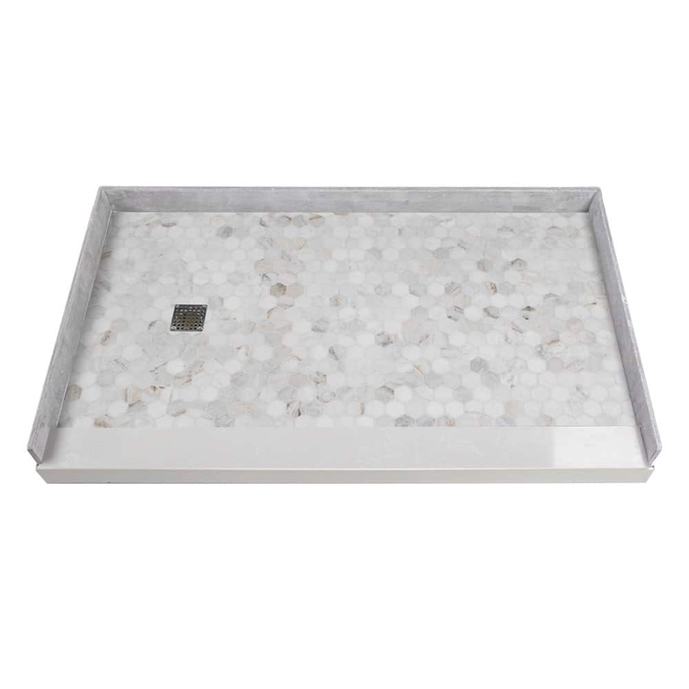 Transolid FPT6036L 60" x 36-1/4" Rectangular Shower Base with Single