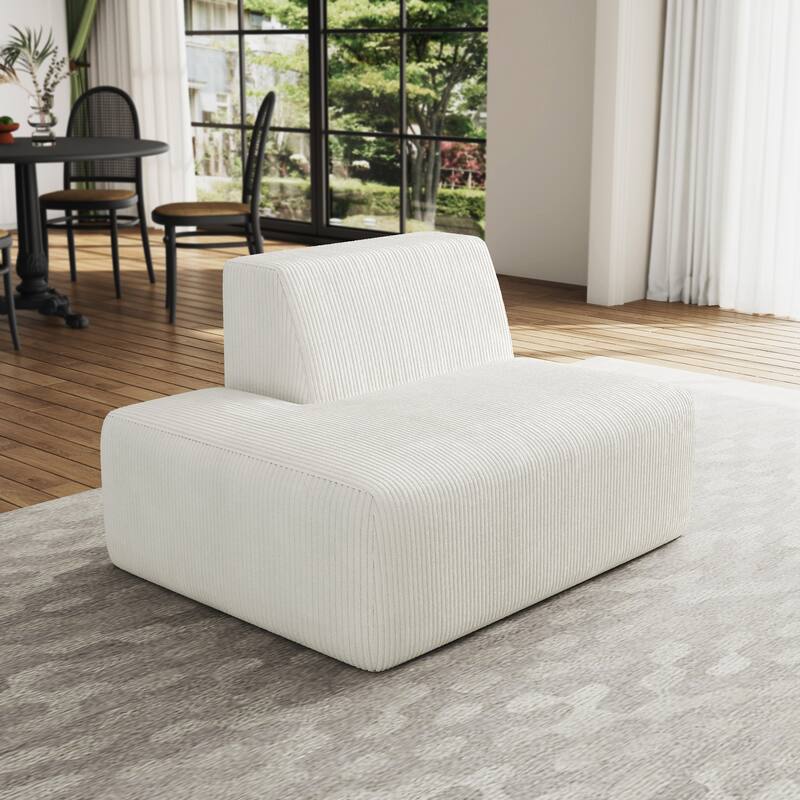 Modern Chaise Lounge Indoor Corduroy Sofa