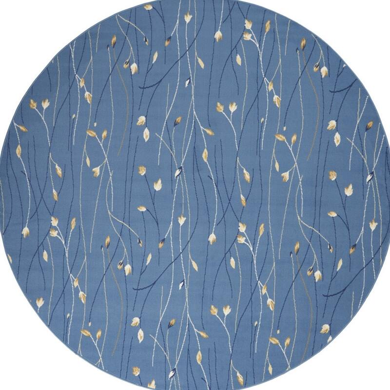 Lifuh Power Loomed Geometric Floral Traditional Area Rug By HomeRoots - 96' X '96' X '0.5