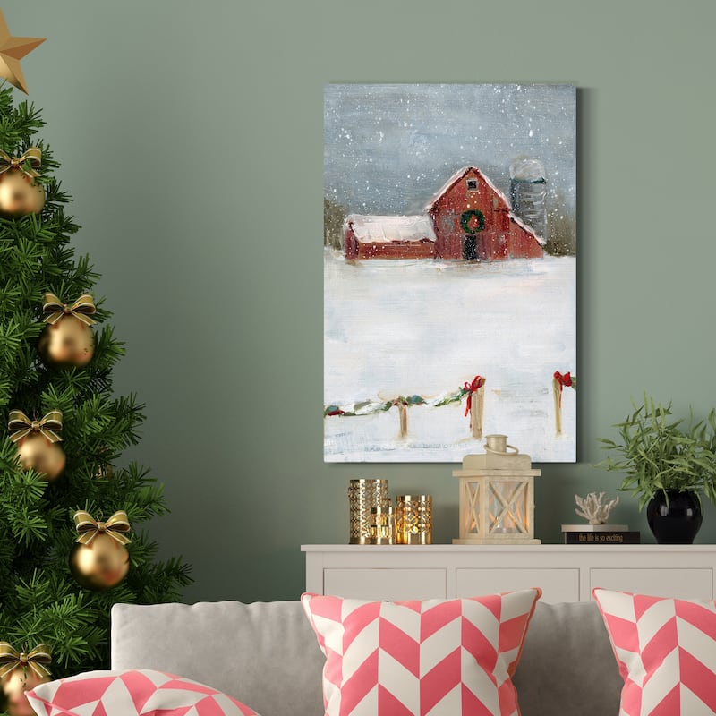 Christmas on the Farm II-Premium Gallery Wrapped Canvas - Ready to Hang