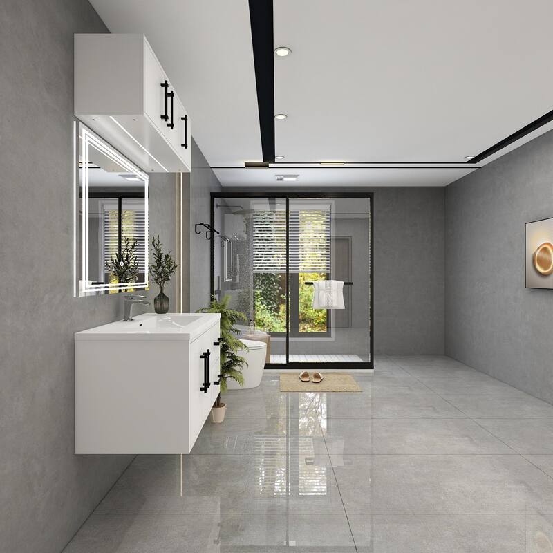 Victoria 36'' L Wall-Mounted Vanity Set with Motion Sensor LED light Top Cabinet