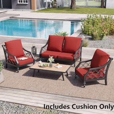 21 W x 22 D in. Deep Seat Outdoor Cushion Set by Crestlive Products