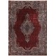 Traditional Qum Area Rug Machine-Made Silk & Polyester Carpet - 10'0