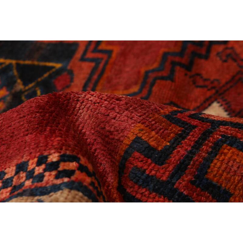 ECARPETGALLERY Hand-knotted Andelz Red Wool Rug - 4'7 x 8'1