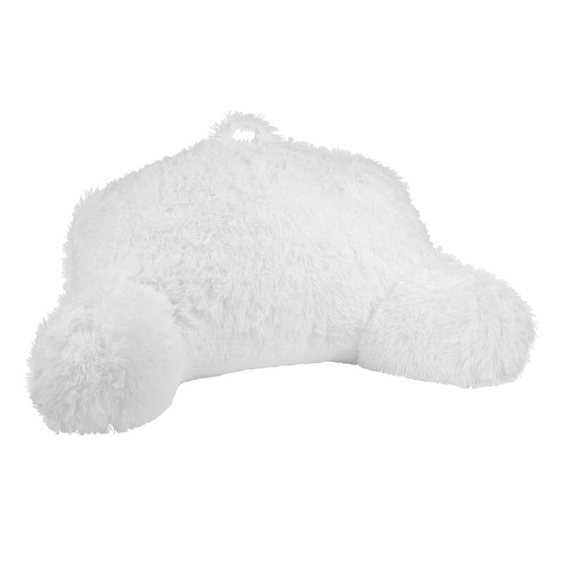 Klear Vu Shaggy Bed Rest Back Support Pillow, One Size