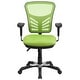 preview thumbnail 71 of 164, Nicholas Mid-Back Blue Mesh Multifunction Executive Swivel Ergonomic Office Chair with Adjustable Arms
