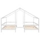 preview thumbnail 15 of 16, Double Twin Size Triangular House Beds with Built-in Table