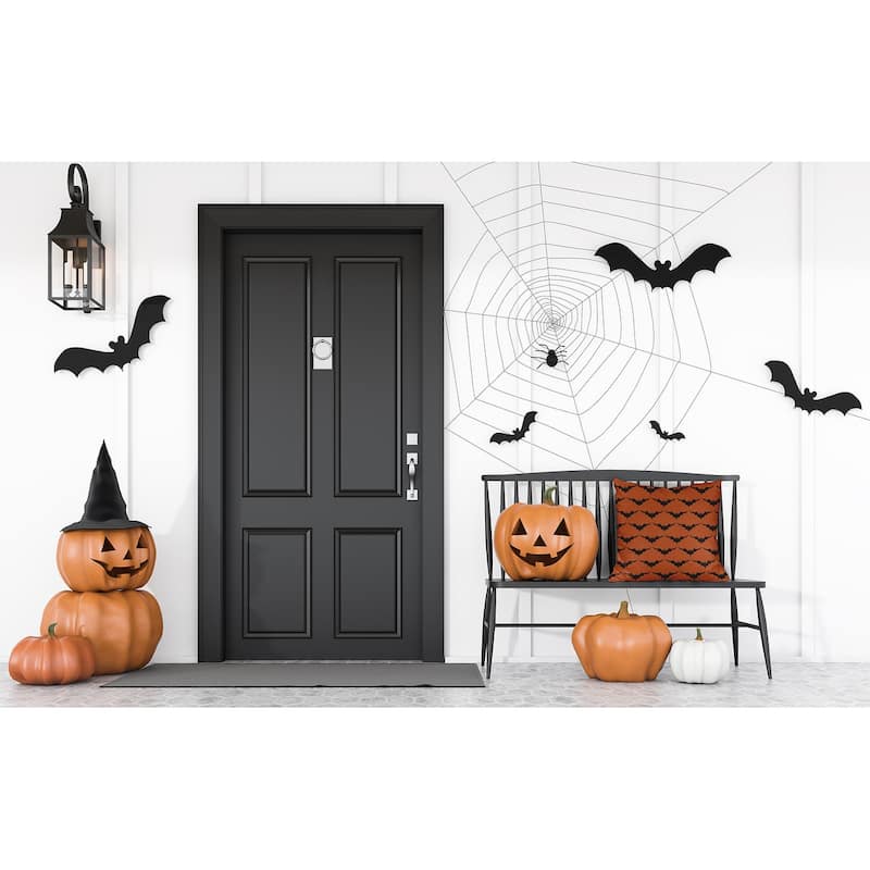 Bat Colony Halloween Indoor/Outdoor Throw Pillow