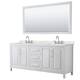 Option White, Chrome Trim, Giotto Quartz Top