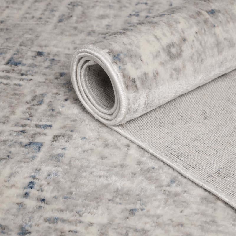 Superior Acer Distressed Abstract Modern Indoor Runner or Area Rug