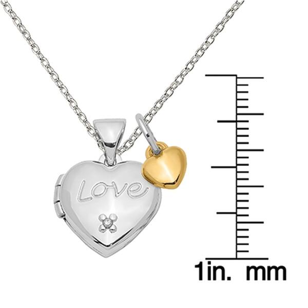 925 Sterling Silver Rose Gold-plated 20mm Polished Front/Satin Back Heart Locket 925 Sterling Silver Rose Gold-plated 20mm Polished Front/Satin Back Heart Locket