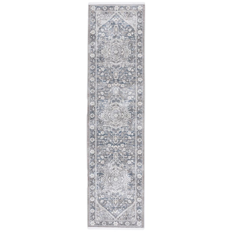 Lauren Ralph Lauren Meera Traditional Rug - Grey/Blue - 2' x 8' Runner
