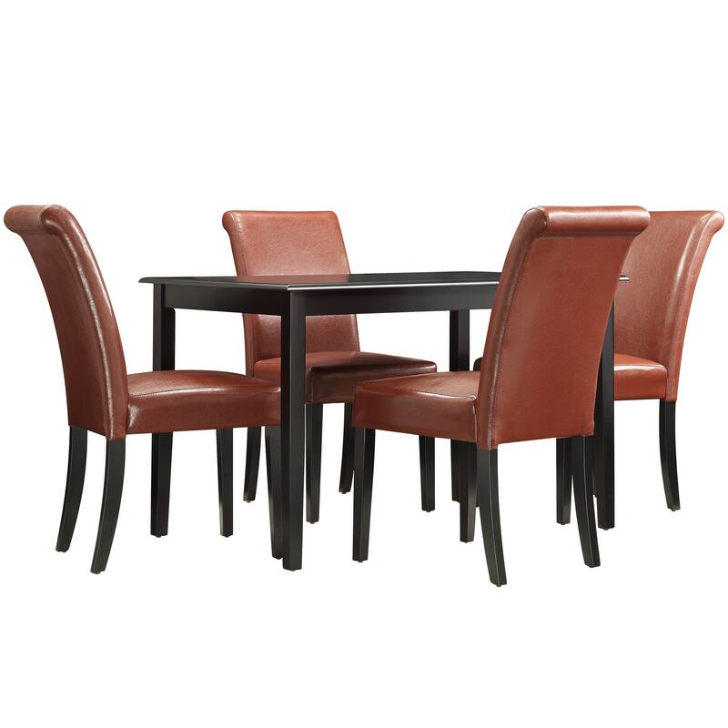 Wilmington 48" Black Finish Dining Set by iNSPIRE Q Classic