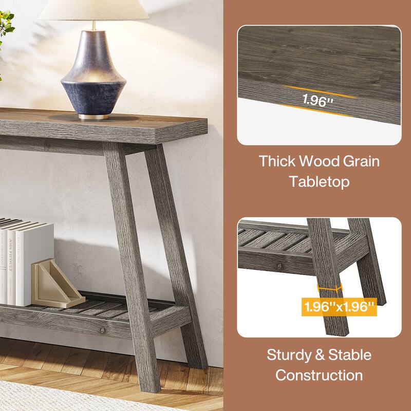 Farmhouse Console Entryway Table, 70.9 Inches Extra Long