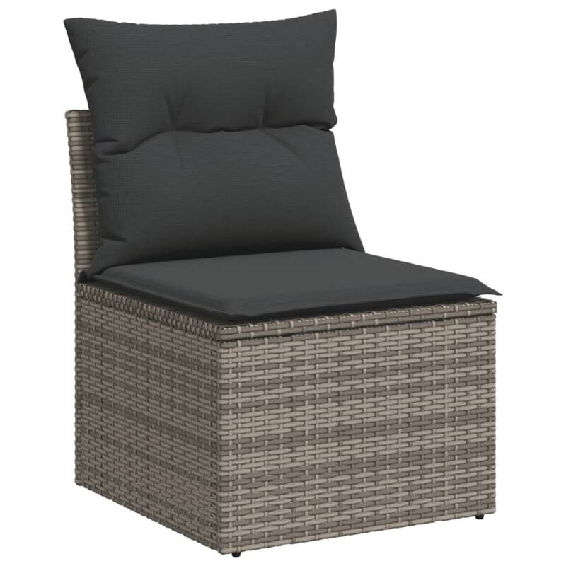 6-Piece Modular Outdoor Sofa Set - 21.7 x 39.4 x 28.7 in