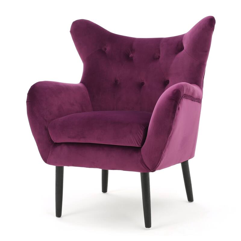 Fuchsia Featured Wingback Chair Accent Chair Side Chair Lounge Chair