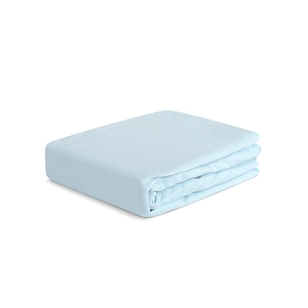 slide 2 of 3, BEDGEAR Baby Hyper-Wool Performance Crib Sheet - Soft and Cozy Light Blue