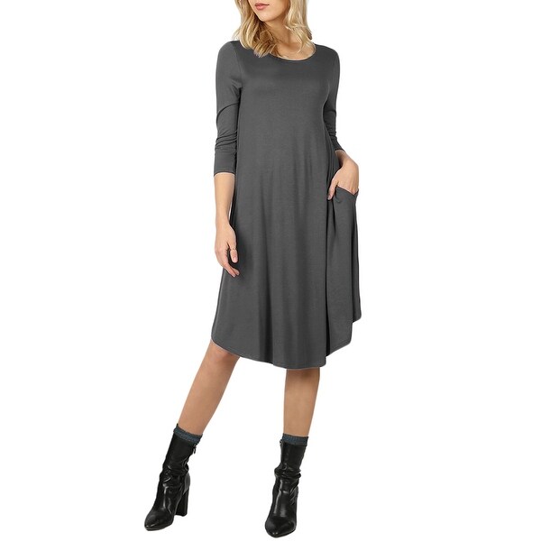 knee length midi dress