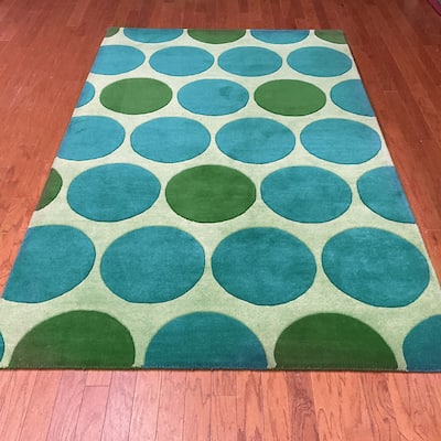 HERAT ORIENTAL Handmade Tibetan Wool Rug - 5' x 8'