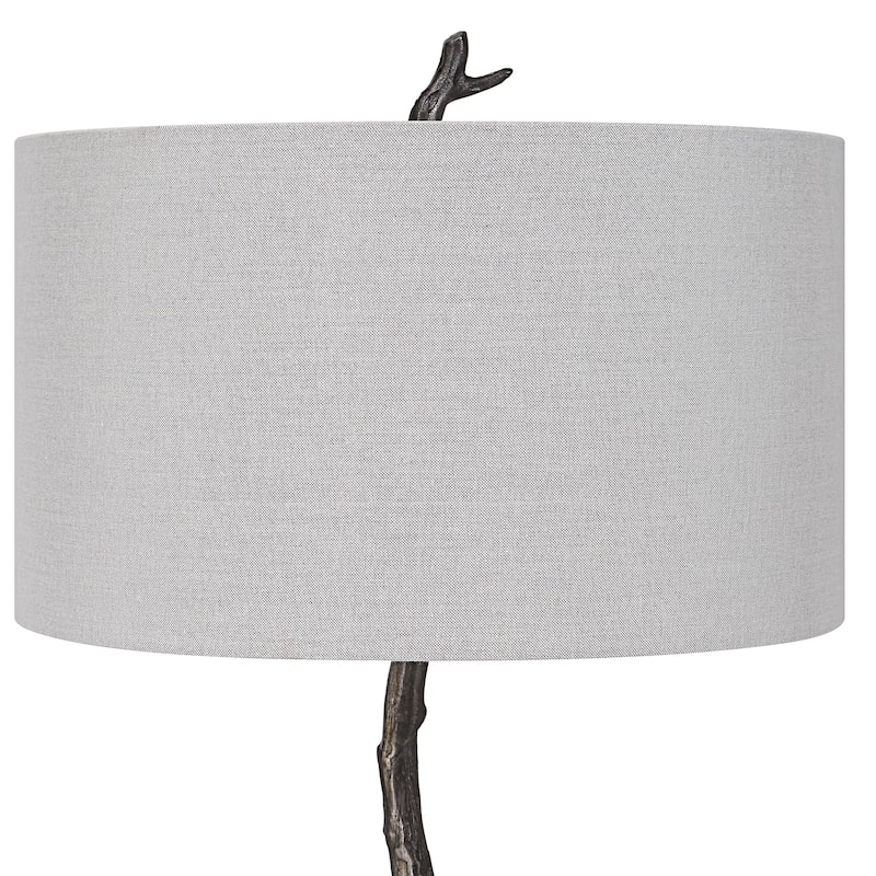 Uttermost Spruce Rustic Floor Lamp - 69"H,  Shade 11"H x 18"Dia.