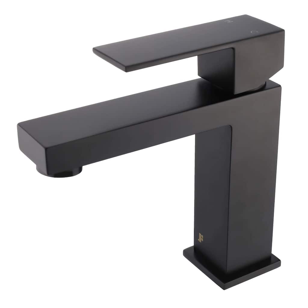 Fine Fixtures Modern Single Hole Bathroom Sink Faucet with Pop-up Drain and Strainer Basket