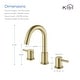 preview thumbnail 11 of 30, Circular 8-inch Widespread Basin Faucet
