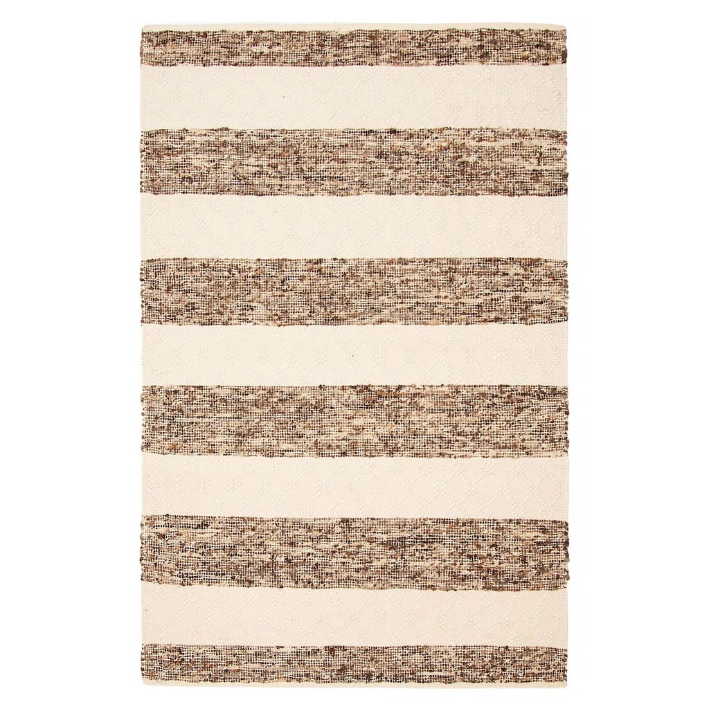 Sienna Brown, Ivory Rug 5'2" x 8'0" - 5'2 x 8'0