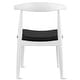preview thumbnail 49 of 58, Set of 2 Kennedy Elbow Chairs Farmhouse Wooden Dining Chairs With PU Leather Or Fabric Cushion Seat, Modern Accent Side Chairs