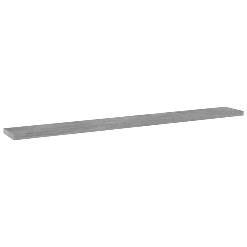vidaXL Bookshelf Boards 8 pcs Concrete Gray 31.5"x3.9"x0.6" Chipboard