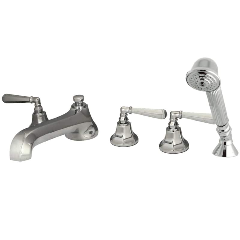 Kingston Brass Deck Mounted Roman Tub Filler with Diverter - Includes
