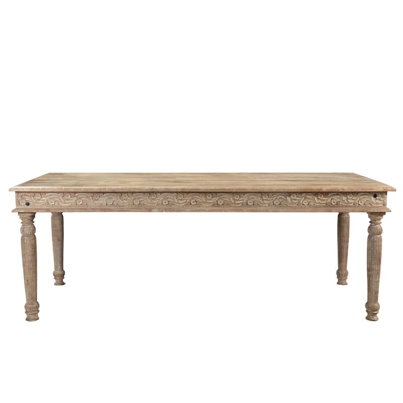 Driftwood Carved Dining Table - 83' - 83
