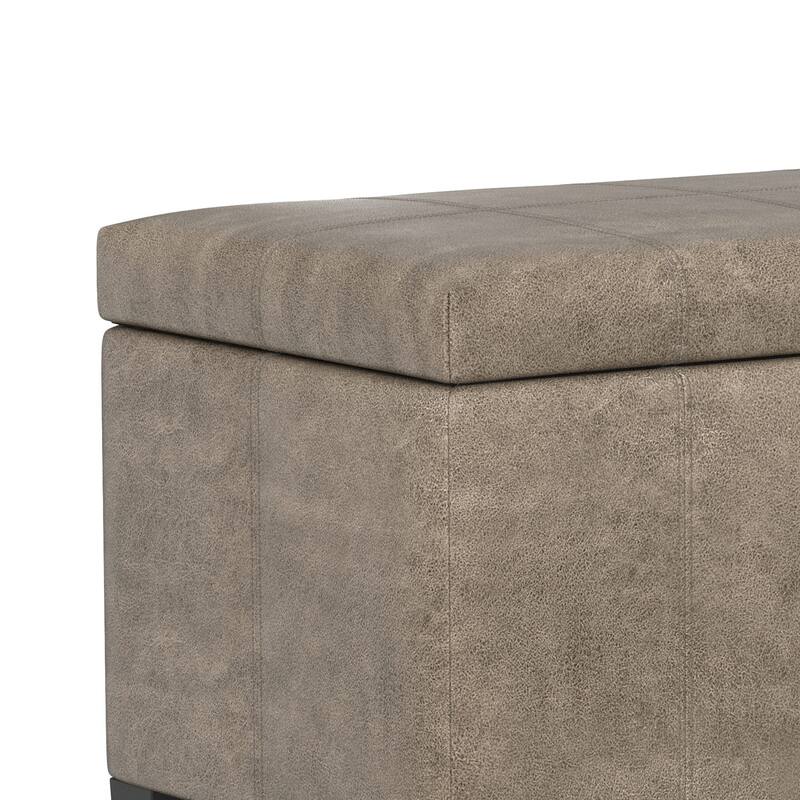 WYNDENHALL Lancaster 36 inch Wide Contemporary Rectangle Storage Ottoman