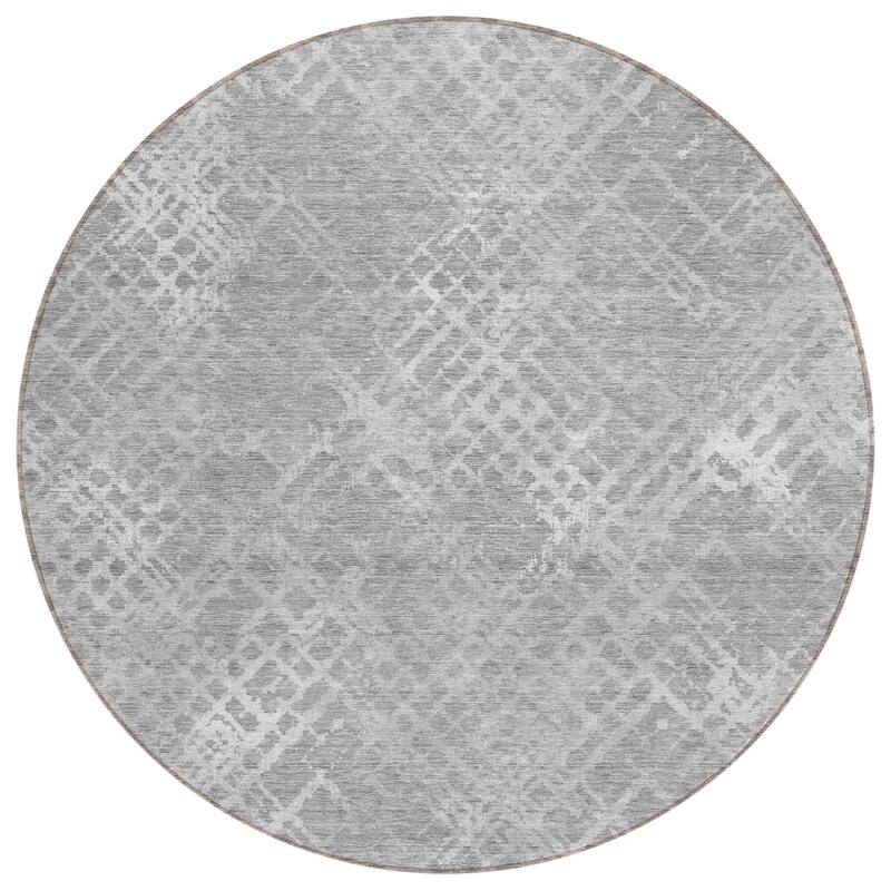 Machine Washable Indoor/ Outdoor Chantille Vintage Trellis Rug