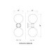 preview thumbnail 8 of 6, Laurent 2 Light Outdoor Wall Sconce - Black