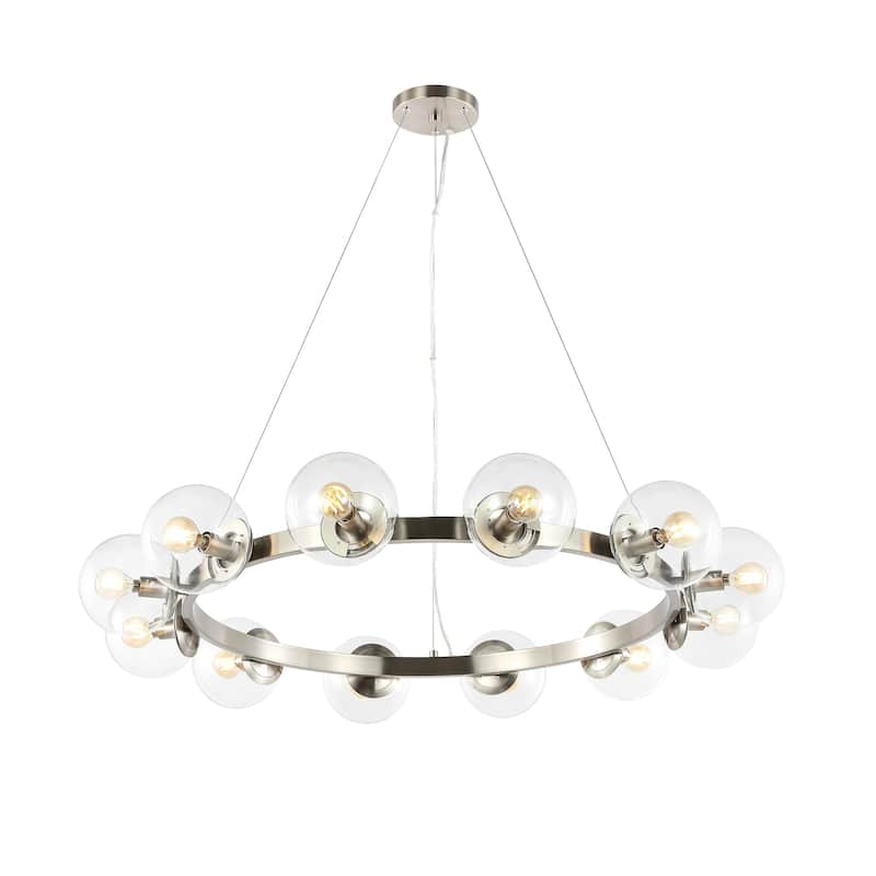 SAFAVIEH Lighting Lizet 12 Light 38" Chandelier - 38" x 38" x 7-66"- withD/H