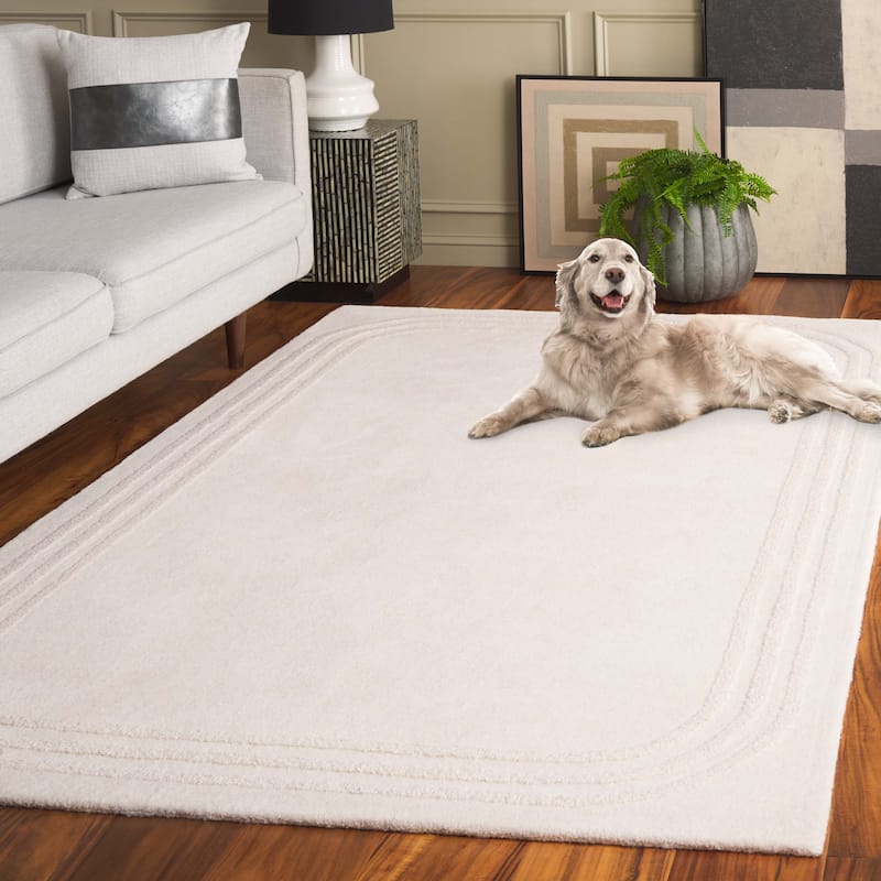 SAFAVIEH Handmade Metro Suniti French Country Wool Rug - 8' x 10' - Ivory