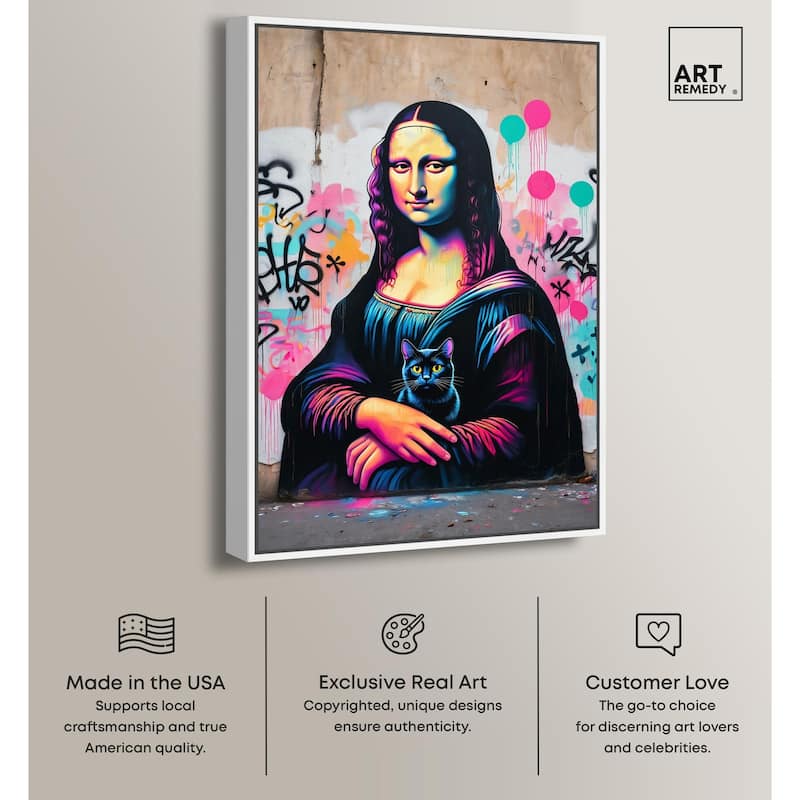 Lisa's Little Secret Canvas by Art Remedy