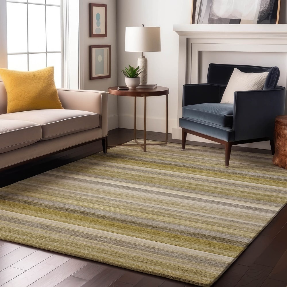 Premium Washable Super Soft Ombre Stripes Mayfield Rug