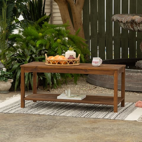 Middlebrook Designs Surfside Acacia Patio Coffee Table