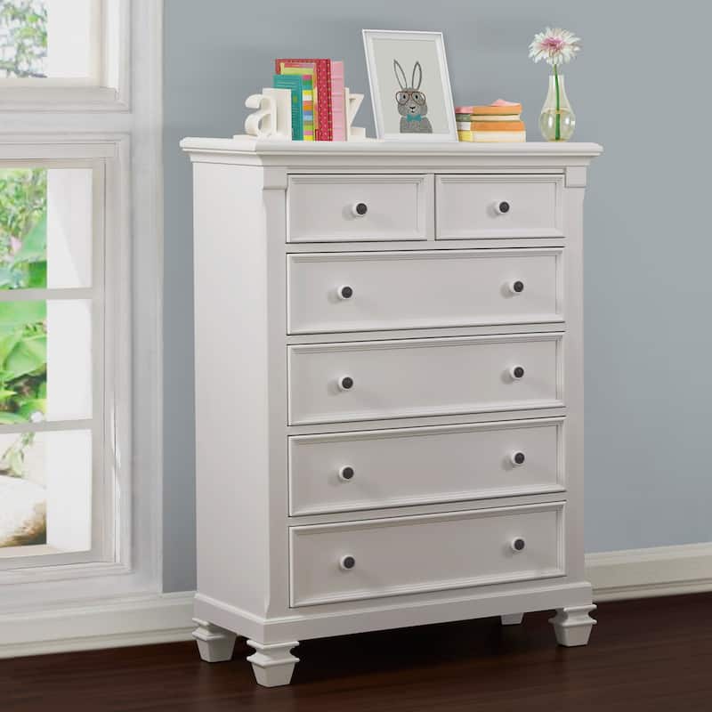 Glendale 6 Drawer Chest - Pure White