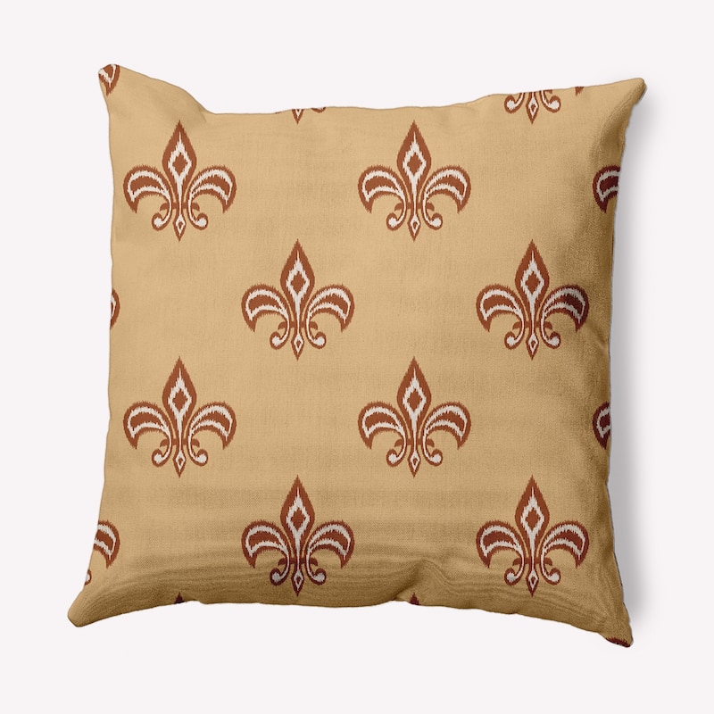 Fleur de Lis Decorative Throw Pillow