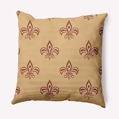 Fleur de Lis Decorative Throw Pillow