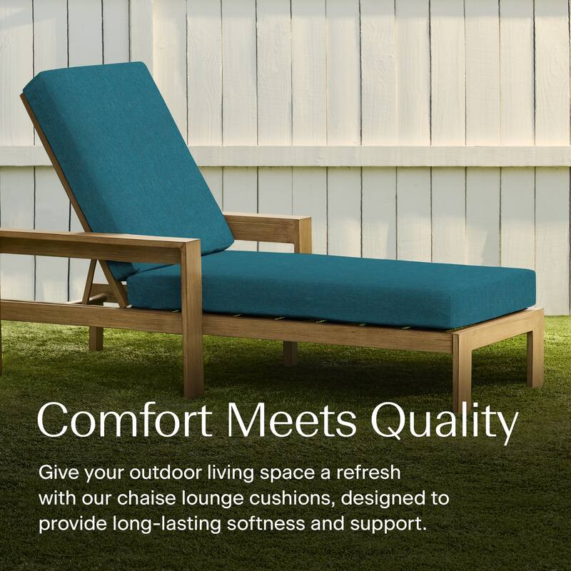 Textured Chaise Lounge Cushion - 22.5" wide x 70" long x 45" deep x 3.5" thick