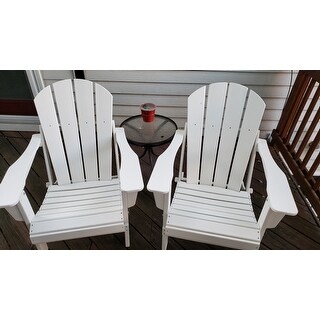Laguna Outdoor Patio Poly Adirondack Chair (Set of 2)