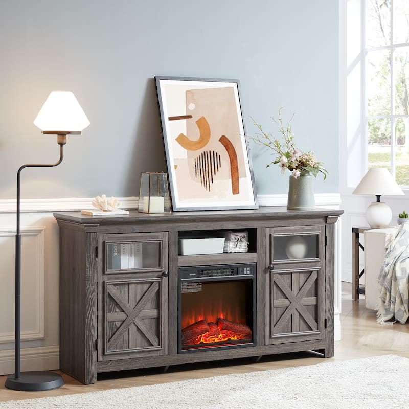 Entertainment Console with 18" fireplace insert