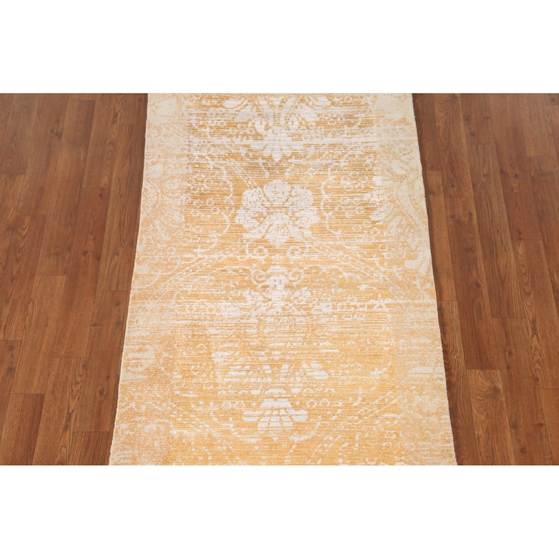 Stripe / Abstract Modern Accent Rug Handmade Wool Carpet - 2'8"x 4'10"