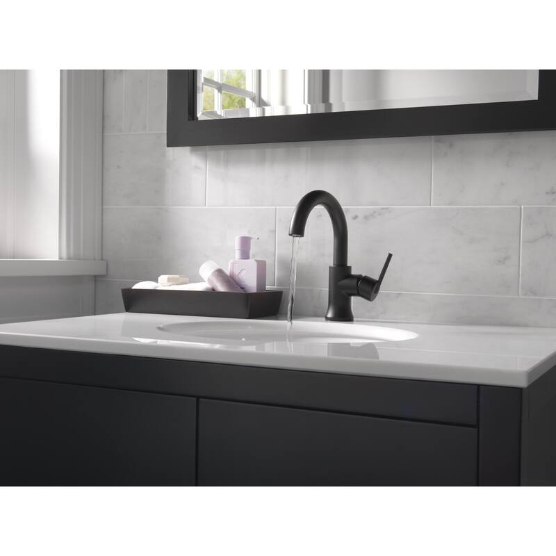 Delta Trinsic 1.2 GPM Single Hole Bathroom Faucet - Includes Metal